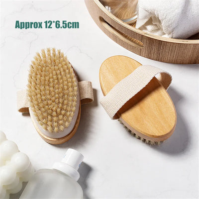 2 in 1 Wet Dry Skin Body Massage Brush Shower