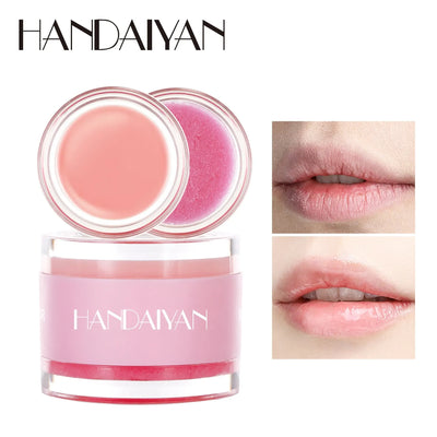 HANDAIYAN Lip Exfoliator Moisturizer Lip Repair Mask Sugar Scrub 2 in 1 Double Effected Exfoliating Lip Scrub Balm