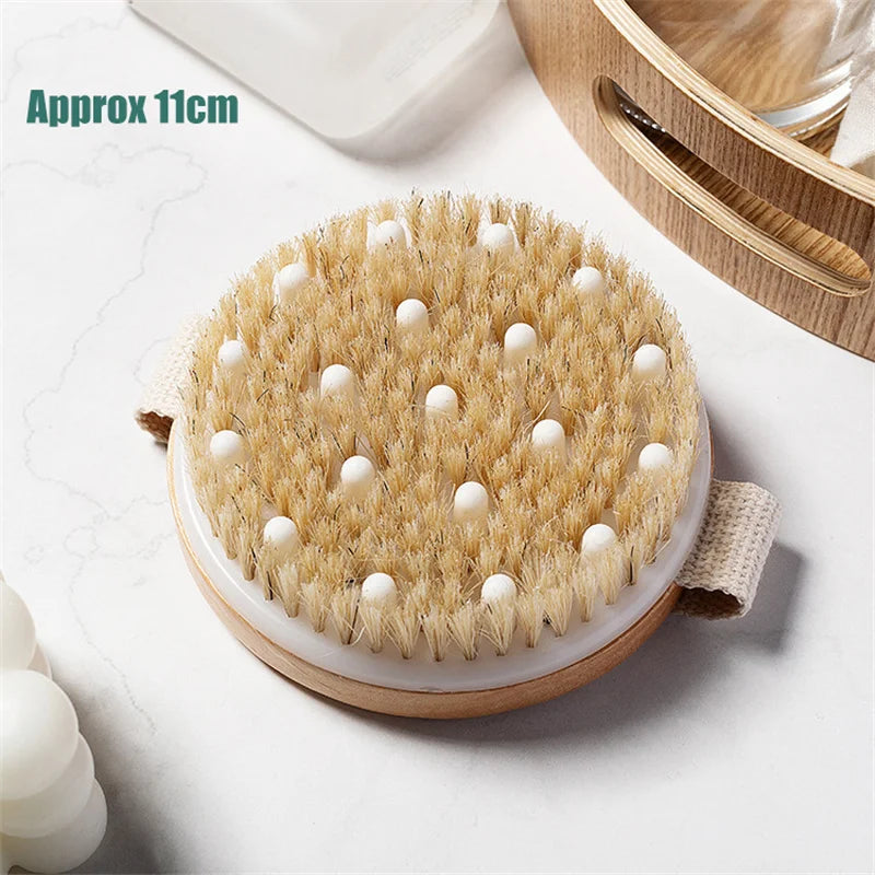 2 in 1 Wet Dry Skin Body Massage Brush Shower