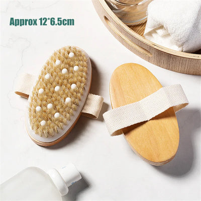 2 in 1 Wet Dry Skin Body Massage Brush Shower