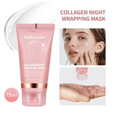 Lakerain Collagen Night Wrapping Mask Hydration Care Reduces Sagging & Dullness