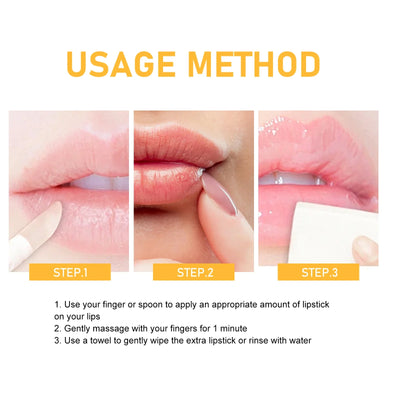 Honey Lip Scrub Cream Softening Keratin Removing Dead Skin Preventing Dryness And Cracking Nourishing Moisturizing Lip Care Set