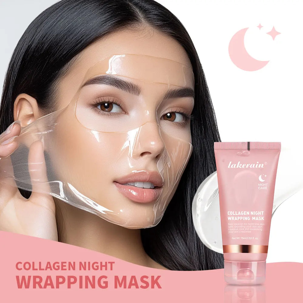 Lakerain Collagen Night Wrapping Mask Hydration Care Reduces Sagging & Dullness