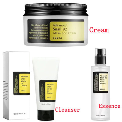 Advanced Snail 96 Mucin Power Essence/Cleanser/Cream Moisturizing Smoothing Nourishing Korean Cosmetics Facial Skin Care Product